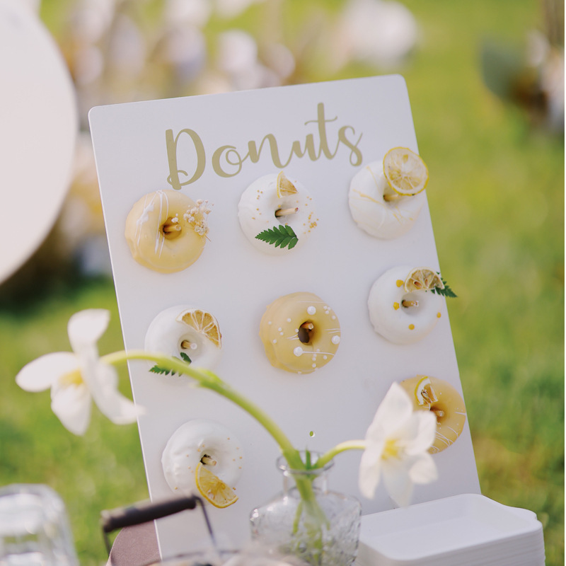 甜甜圈架子婚庆订婚摆台道具甜品台展示架面包架创意蛋糕架烘焙架