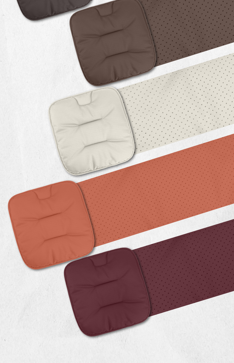 Car seat cushion breathable four seasons universal nappa leather seat cushion car seven-piece seat cushion cover four seasons back cushion