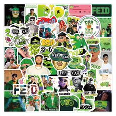 60 cartoon Feid singer doodle stickers to decorate luggage notebooks mobile phones mugs waterproof decal