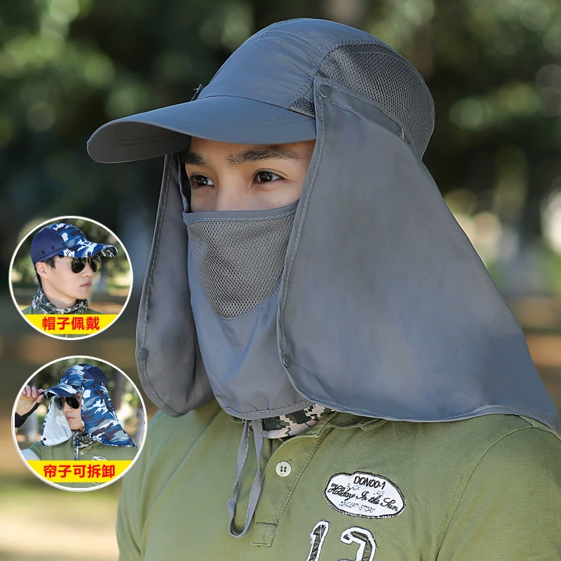 Фабричный магазин Шляпа Мужская и женская шляпа для рыбалки Уличная анти-УФ альпинистская Солнцезащитная шляпа Универсальная шляпа Шляпа рыбака Быстросохнущая