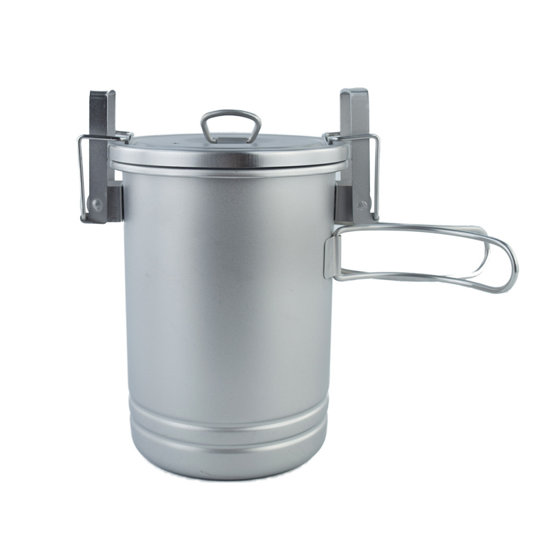 Actualizado camping olla de cocina de gran capacidad al aire libre artefacto de cocina multifunción cocina portátil camping olla colgante 304