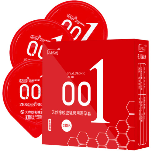 JUNCAI Juncai 001 Condoms Ultra-thin Hyaluronic Acid Condom Granules Adult Sex Toys Wholesale