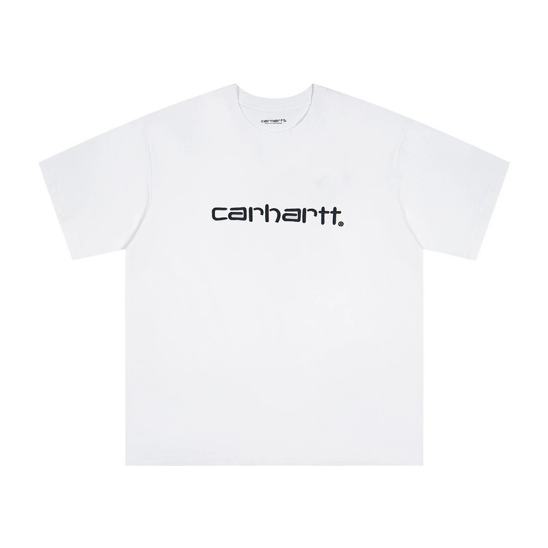 Классический рабочий стиль футболка Carhartt из чистого хлопка, плотная дышащая ткань, та же стилистика для мужчин и женщин, уличная мода Kahart с коротким рукавом