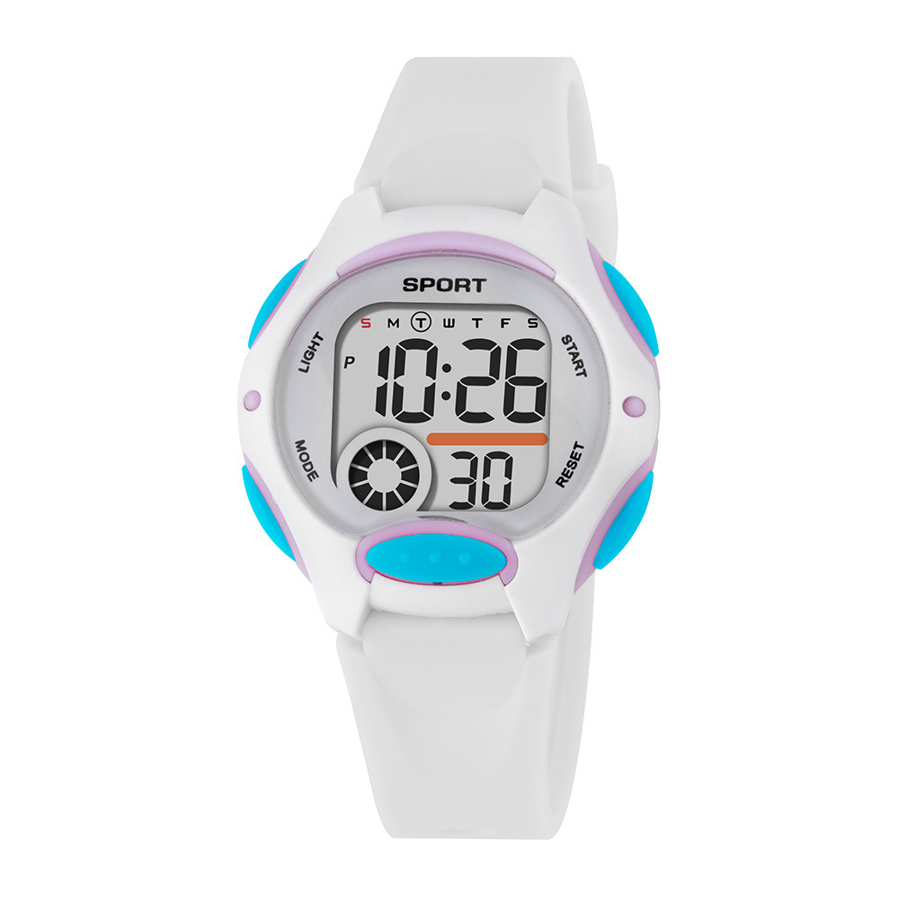 Estudiantes de secundaria y preparatoria campus reloj electrónico alarma hombres y mujeres al aire libre multifunción cronógrafo luminoso reloj electrónico spot