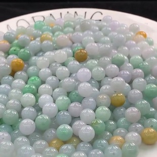 Manufacturer Wholesale Jadeite A-Grade Unisex Model 10mm Three-Color Beads Jadeite Beads Wholesale