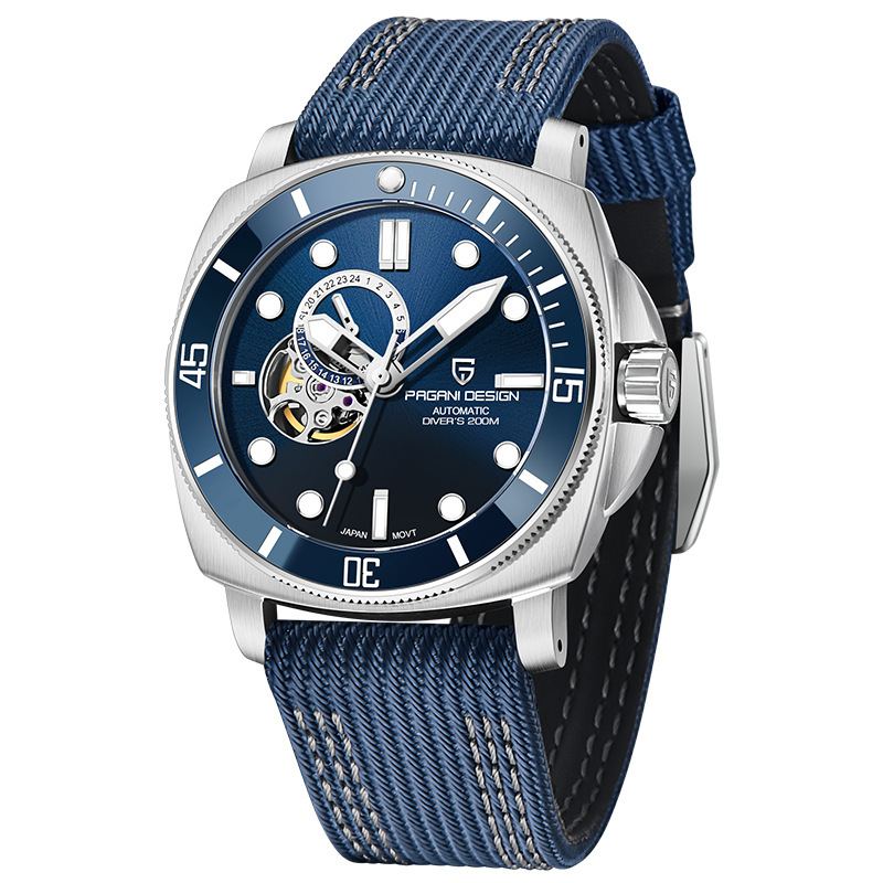 Paganidesign bojiani PD1736 reloj para hombre reloj mecánico automático Acero inoxidable luminoso reloj impermeable