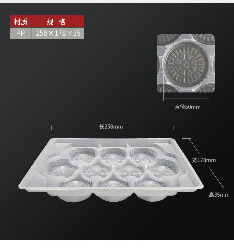 Caja de soporte especial para fideos congelados rápidos de espesor desechable de dibujos animados de 10 grados en paquete de pan al vapor de grado alimenticio