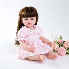 仿真娃娃衣55cm玩偶換洗重生娃娃衣泡泡衣連衣裙18寸全膠娃娃裙子