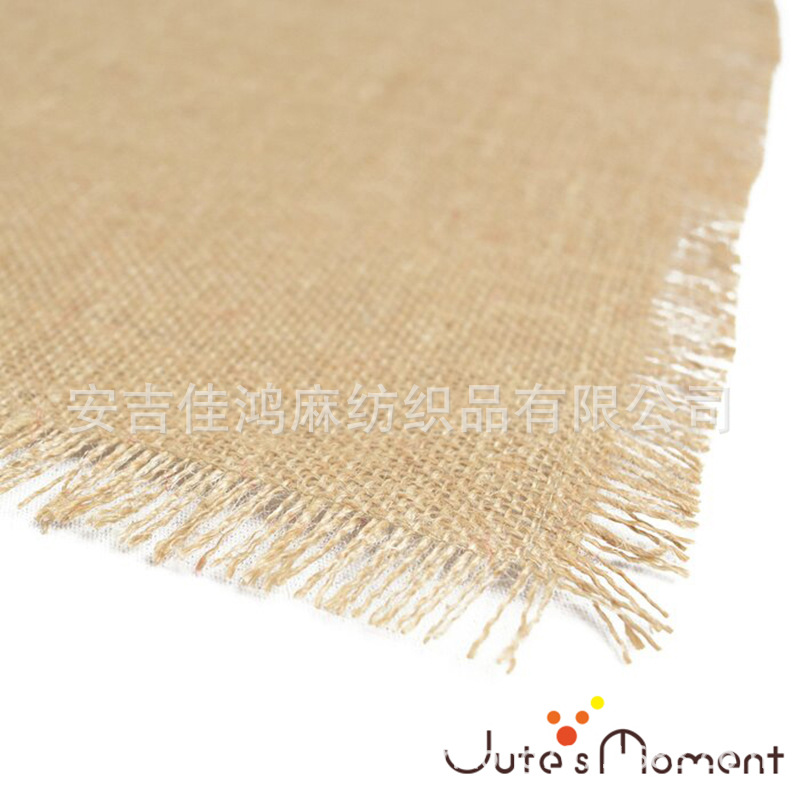 Mantel de yute estilo granja, decoración rústica gruesa de lino para hogar multicolor