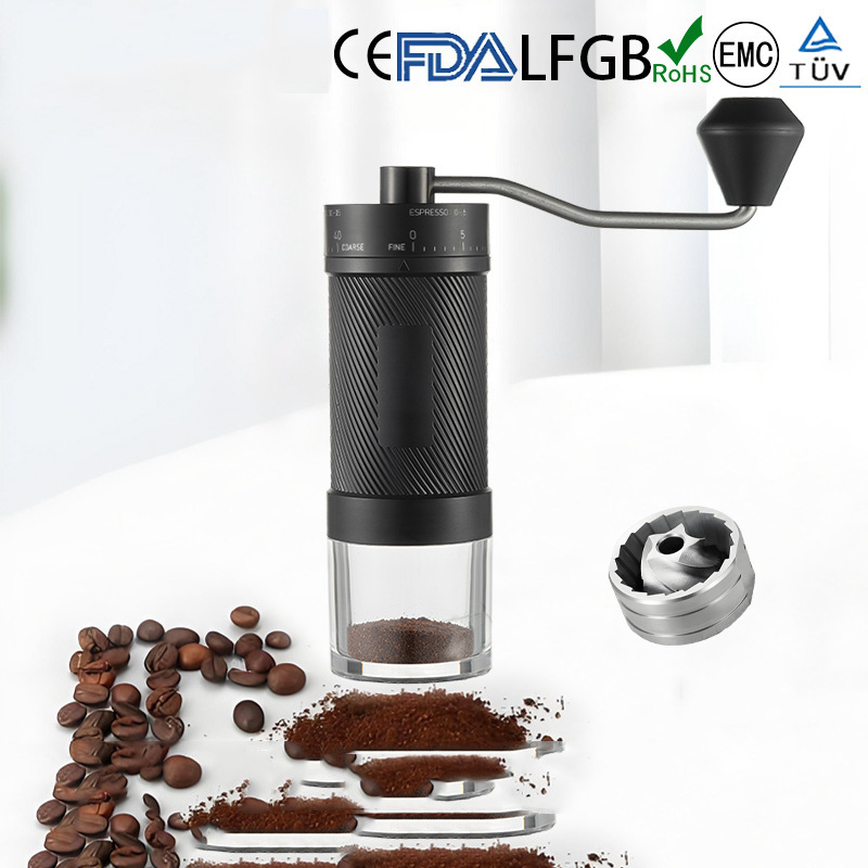 Steel Core Manual Coffee Bean Grinder Hand-Cranked Coffee Grinder Italian Small Portable Home Hand Grinder