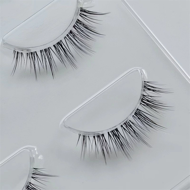 False Eyelashes, Natural Lightweight Strip Lashes, Soft Band, Reusable Multi-Pair Pack