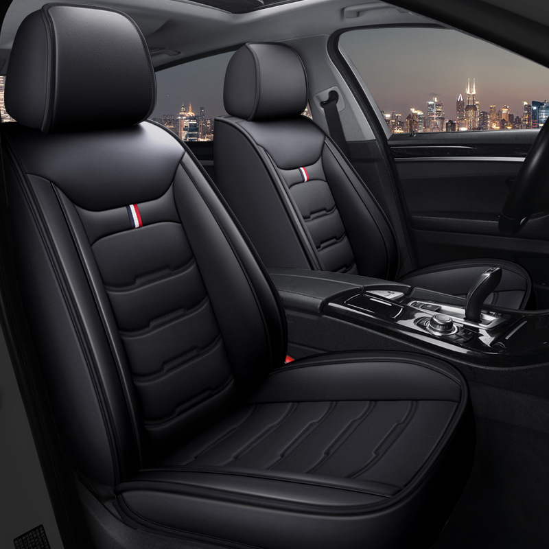 All Leather Four: Universal Seat cushion, seat cover - fashion-black