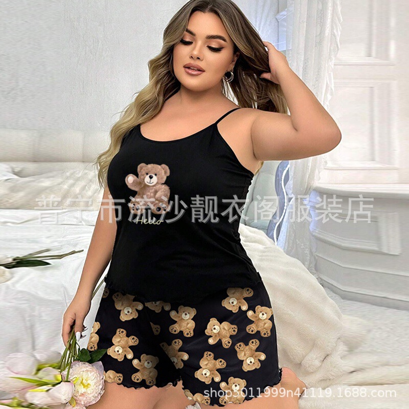 Cross-border TEMU Hot Selling Hot Hot Sling Women's Comfortable Home Casual Home Clothes Sexy Outer Wearing Printed suit