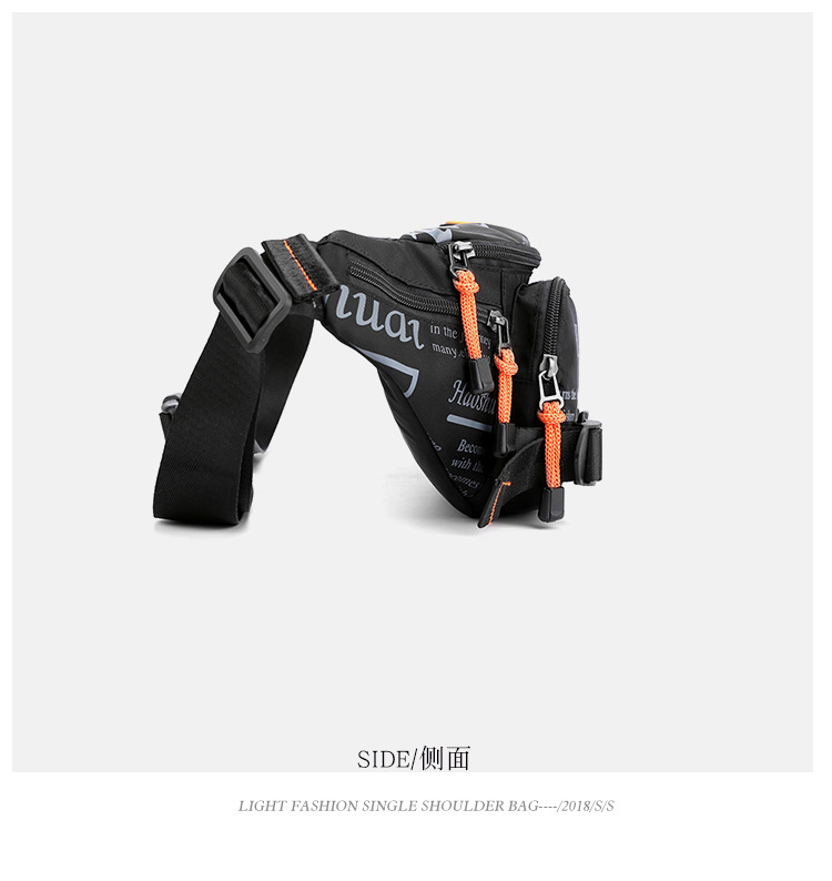 This men's waist bag is a small, lightweight, Instags-style Korean-style chest bag, a versatile and fashionable hip-hop single-shoulder crossbody small bag undefined
