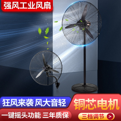 Industry Fan electric fan Industry Strength Fan factory Hanging wall fan high-power Stand Horns fan