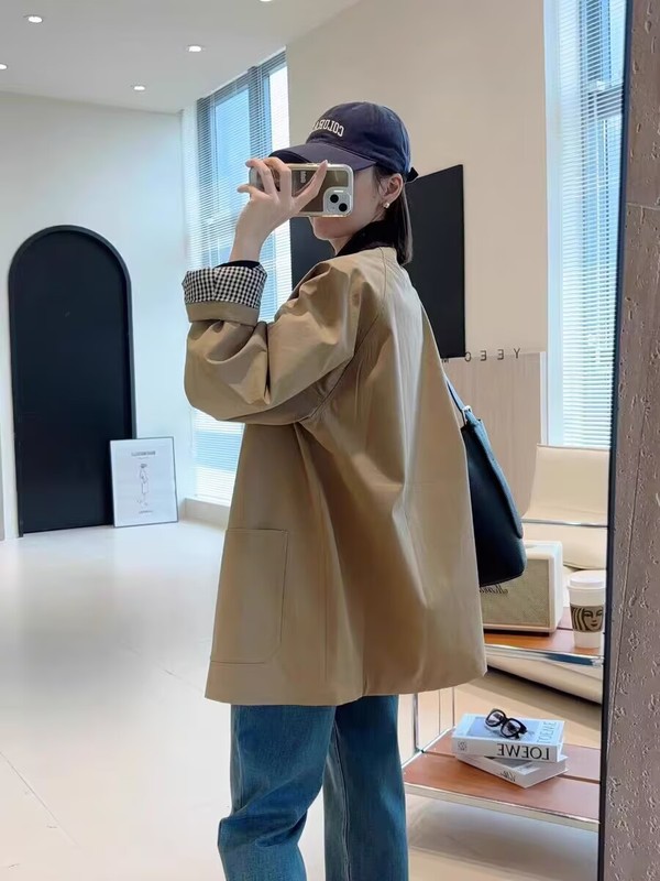 厂家直销风衣外套女2025春秋新款小个子早秋休闲韩系赫本风高级感|undefined