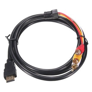 HDMI to 3RCA HDMI to Color Difference Line 1.5 m Network Set Top Box HDTV Computer Adapter AV
