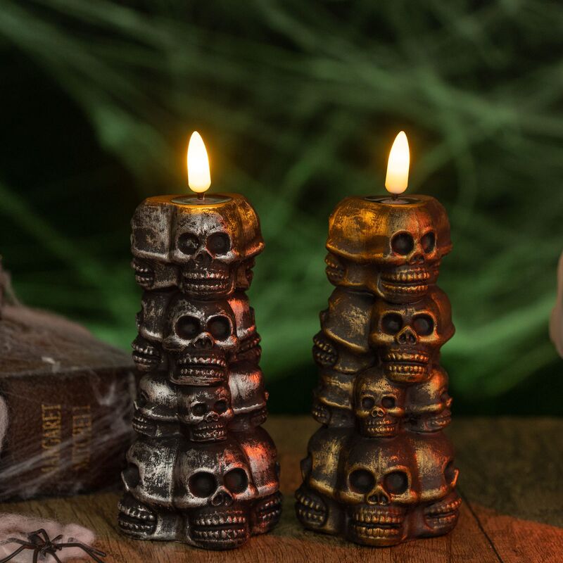 Halloween Decorations, Skull Piles, Candle Lights, Ghost Festival Pumpkin Lanterns, Party Horror Atmosphere Decorations, Props and Ornaments Halloween Decorations, Skull Piles, Candle Lights, Ghost Festival Pumpkin Lanterns, Party Horror Atmosphere Decorations, Props and Ornaments