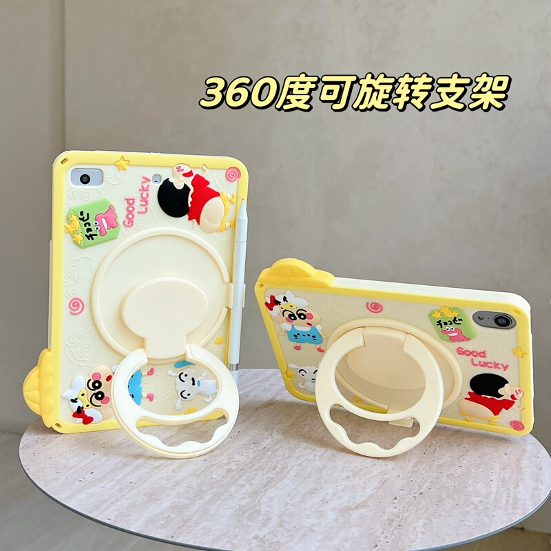 Apple Crayon Shin-Chan iPad Protective Case 10Th Generation 10.910.2Air45Mini62022Air Silicone Soft Case