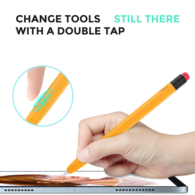 アップルペンのシリコン保護カバーApple Pencil pro & 2世代レトロ鉛筆滑り止めペンカバー|undefined