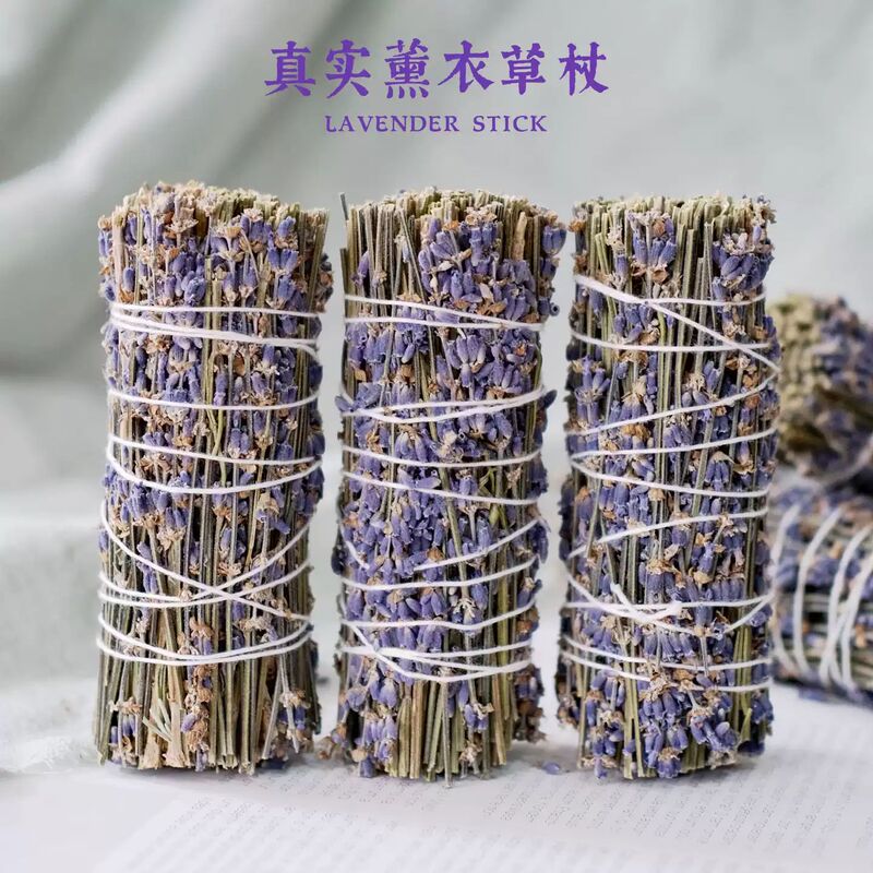 Wholesale Dried Lavender Incense Sticks, White Sage Bundles for Air Purification, Cedar Sacred Wood for Healing and Meditation, Cross-Border