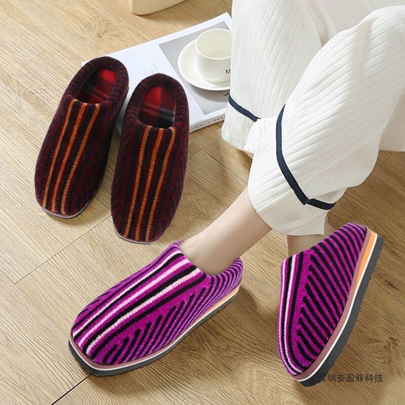 Velvet Slippers, Wool Slippers, Finished Wedding Style Cotton Slippers, Handmade Cotton Shoes, Pure Handmade Home Slippers, Winter