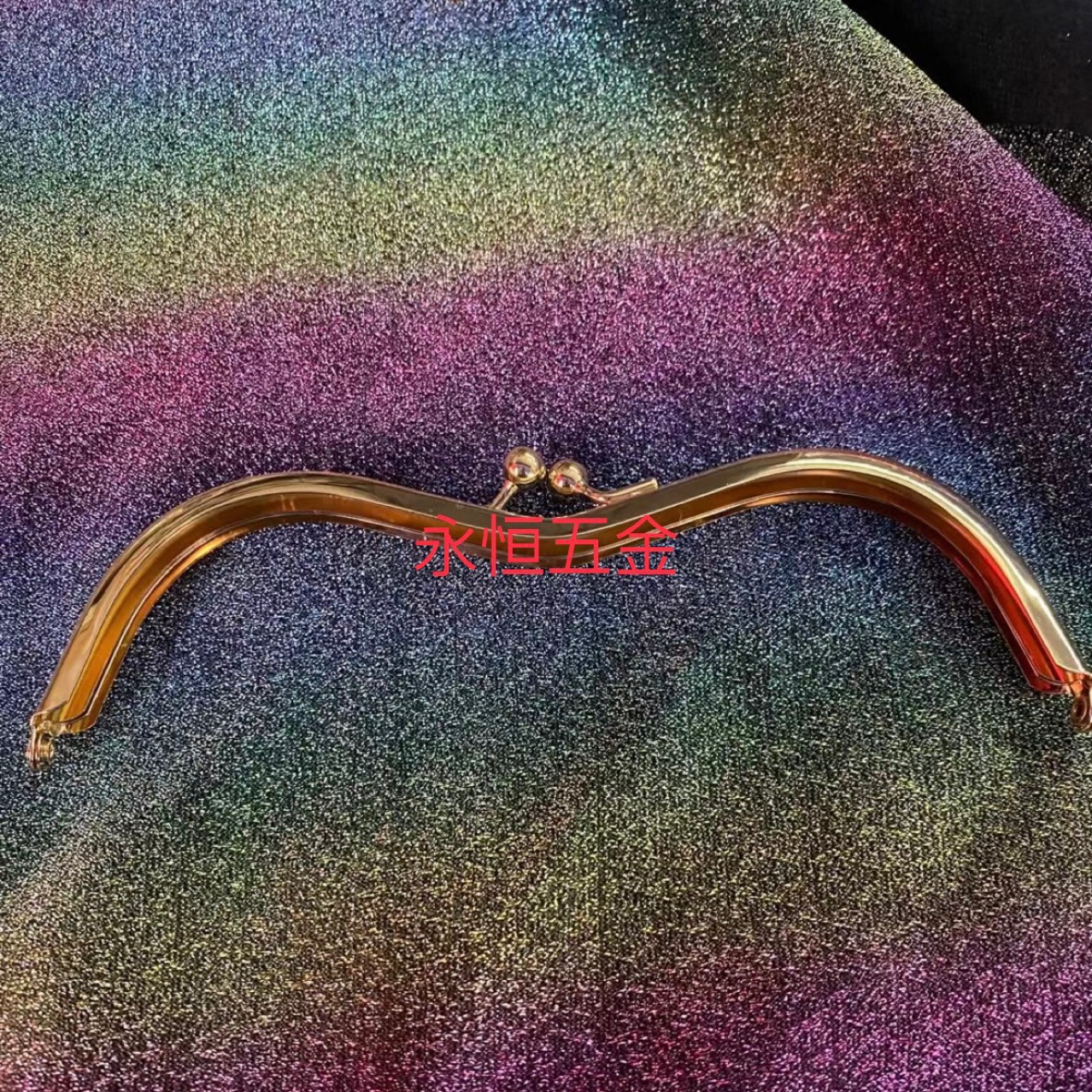 Venta directa de fábrica de gama alta boca oro boutique cartera con marco de clip bolso de noche de las mujeres hebilla bolso clip