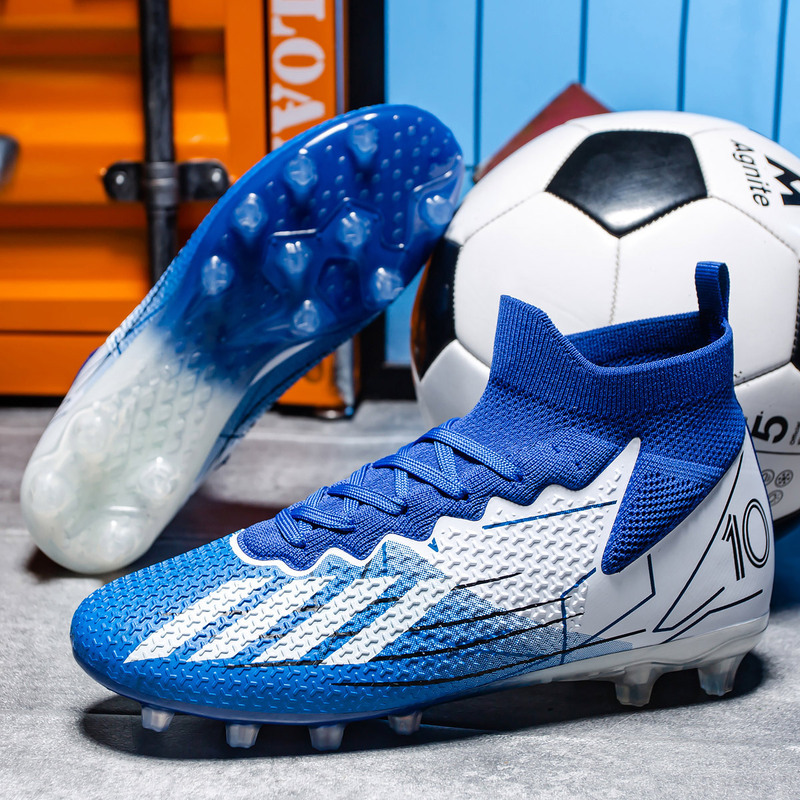 Cross-border Falcon new high-top football shoes long nail football shoes TF broken nail special training shoes football Men's Cross-border Falcon new high-top football shoes long nail football shoes TF broken nail special training shoes football Men's