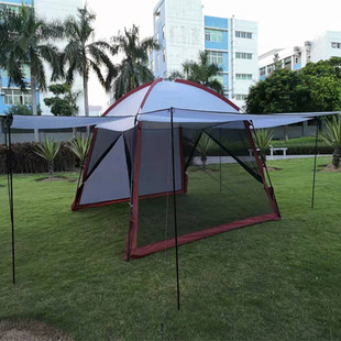 Outdoor Camping Tent Mosquito Moth Beach Multi-Person Barbecue Pergola Uv Courtyard Leisure Tent Sunshade