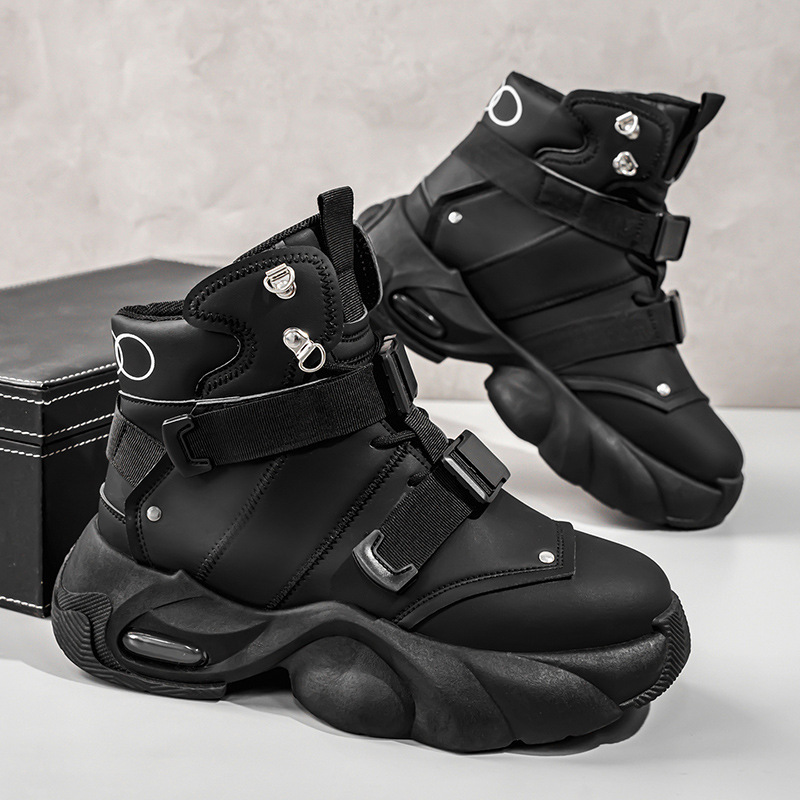 2026 Autumn New Collection: Trendy and Versatile High-Top Chunky Platform Men's Sneakers for a Cool and Stylish Casual Look