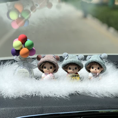 Cute car decoration car: Car ornaments - bottle-happy-coke-qiqi-colorful-ball-bottle-large-hair-cushion