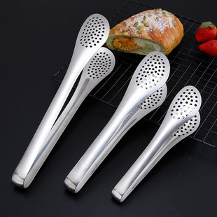 Non-Magnetic Stainless Steel Kitchenware Clips, Barbecue Clips, Frying, Draining, Non-Slip, Exquisite Food Clips for Bread Restaurants