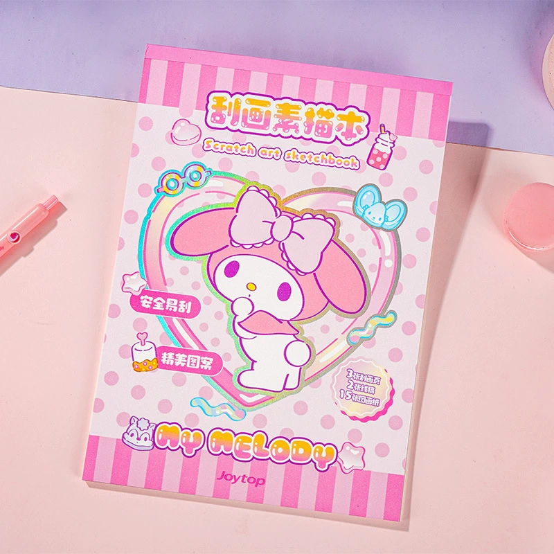 Joytop悦木 Cotton Gummy - Scratch Sketch Book (Melody) Высококачественная мультяшная и воздушная рисовальная книга