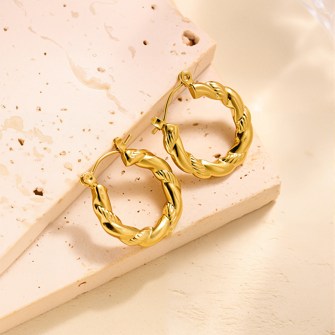 Eh083 earrings gold
