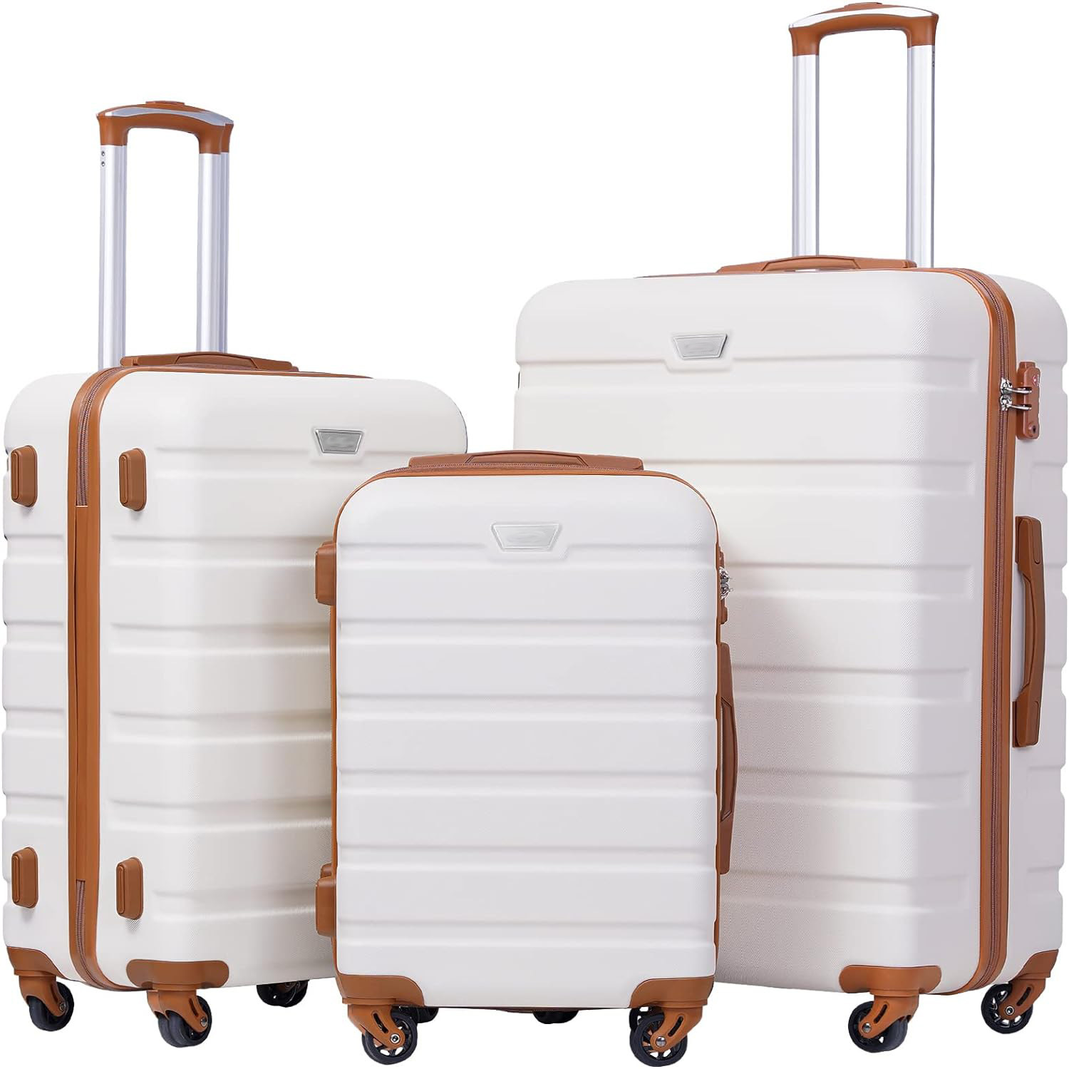 Maleta de Equipaje con Ruedas Set de 5 Piezas 20 Pulgadas de ABS Antirrobo para Viajes de Ocio