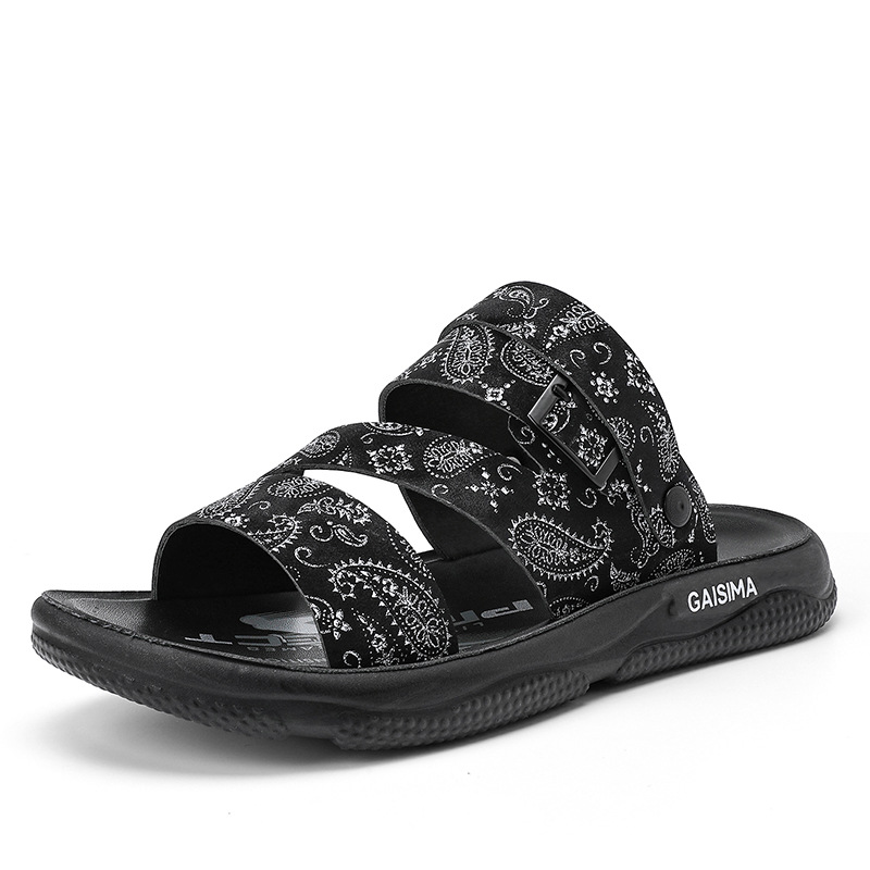 Verano nuevo estilo sandalias y pantuflas de dos desgaste moda coreana sandalias casuales para hombres ropa exterior talla grande todo fósforo tendencia para hombres