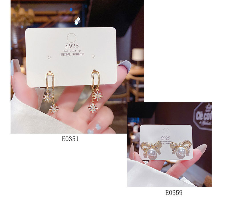 16g Weight Artificial Pearls, Zircon Inlay Material Drop Earrings Classification 1 Pair Quantity Daily Occasion Copper Material Star, Heart Shape Pattern Women'S Gender Plating Design Fashion Style Fashion Star Heart Shape Copper Plating Artificial Pearls Zircon Drop Earrings 1 Pair 15