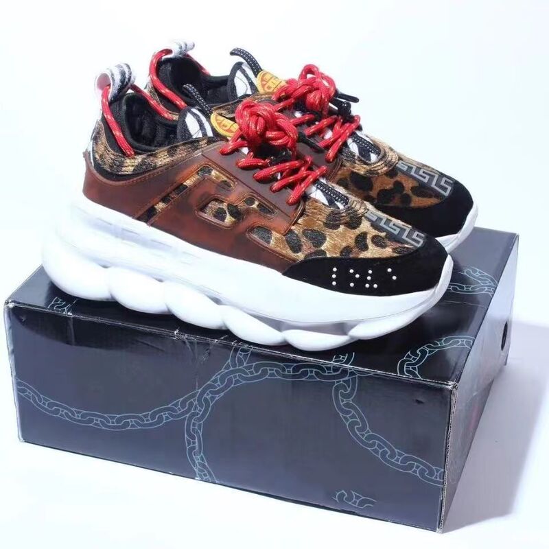 European Foreign Trade F Brand Thick-Soled Height-Increasing Versace Casual Medusa Sneakers Trendy Versatile Dad Shoes European Foreign Trade F Brand Thick-Soled Height-Increasing Versace Casual Medusa Sneakers Trendy Versatile Dad Shoes