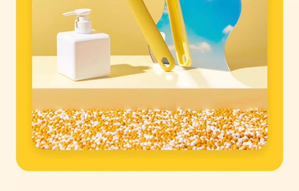 Spazzola da bagno Little Yellow Duck Magic Tool con manico lungo e setole morbide_voghion.com
