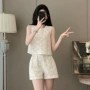夏季法式显瘦无袖套装