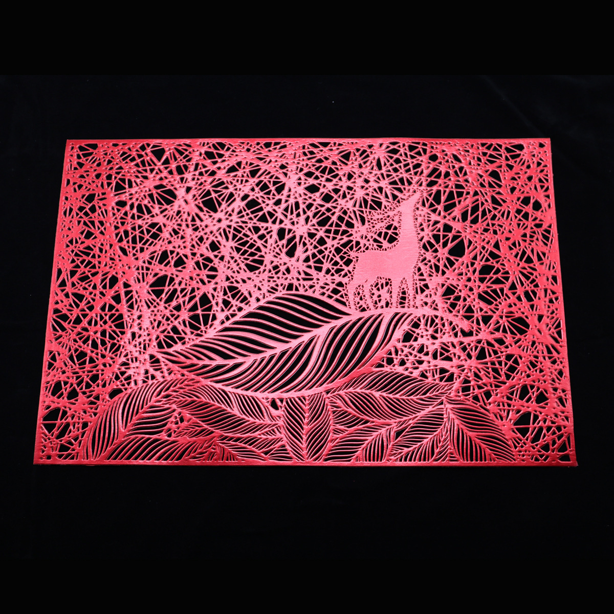 Paso en Venta caliente estilo simple mantel aislamiento occidental mantel nuevo oro PVC restaurante café estera decorativa al por mayor