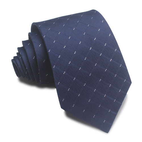 23 new wholesale direct sales 8CM polyester silk 7cm men's business tie blue dark blue light blue navy blue sapphire blue