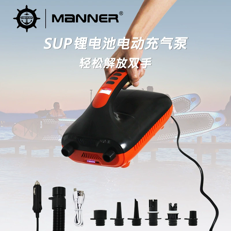 Открытый SUP литиевая батарея электрический надувной насос 12V автомобильный насос высокого давления надувной гребной доски каяк надувная палатка