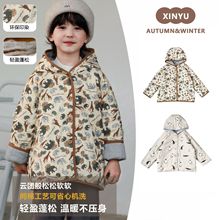 宝宝棉衣儿童冬季保暖棉衣男女宝宝夹棉连帽外套25年ks棉服棉袄