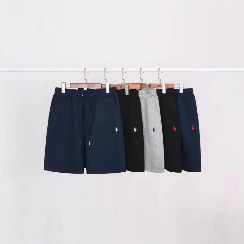Paul Embroidered Pony Shorts for Men, Summer Thin Casual Beach Shorts, White