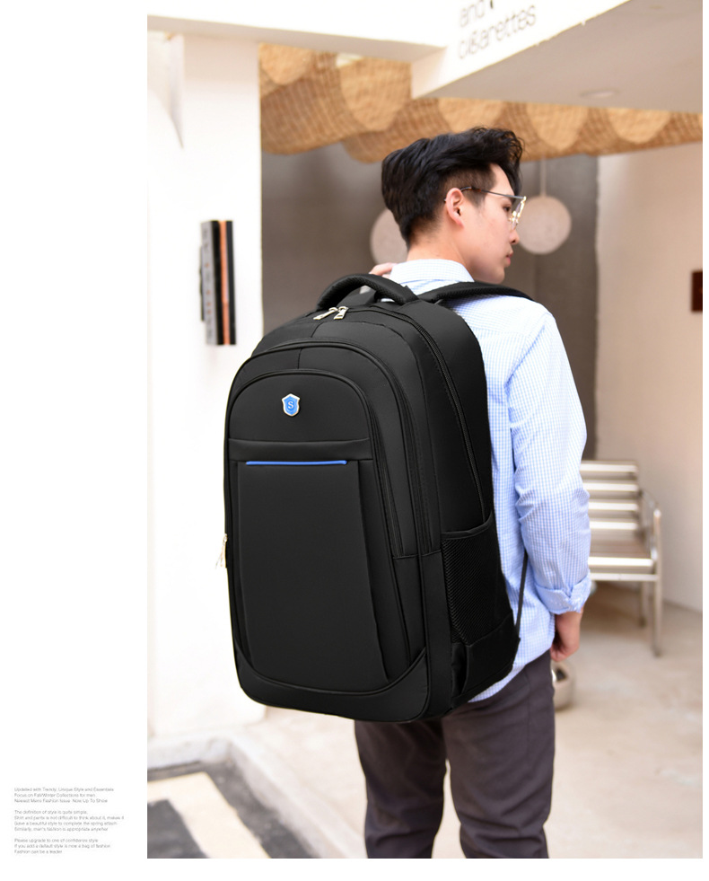 Wholesale New Men's Business Computer Bag Leisure Travel Backpack display picture 15