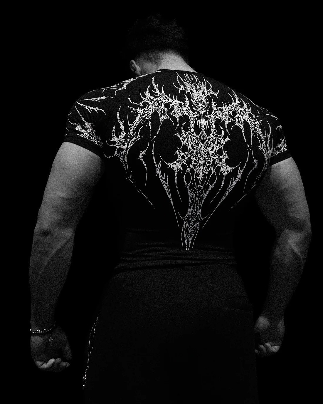 2026 Breathedivinity American Dark Style Sports Fitness Men's T-Shirt Quick-Dry Stretch Tight-Fitting Shirt 008_viptrois.com