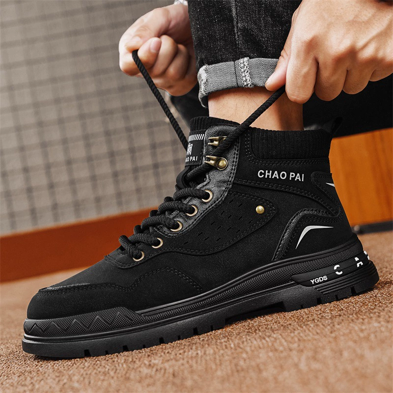 Мужские ботинки в стиле Martens, демисезонные, английский стиль, размеры 39–44