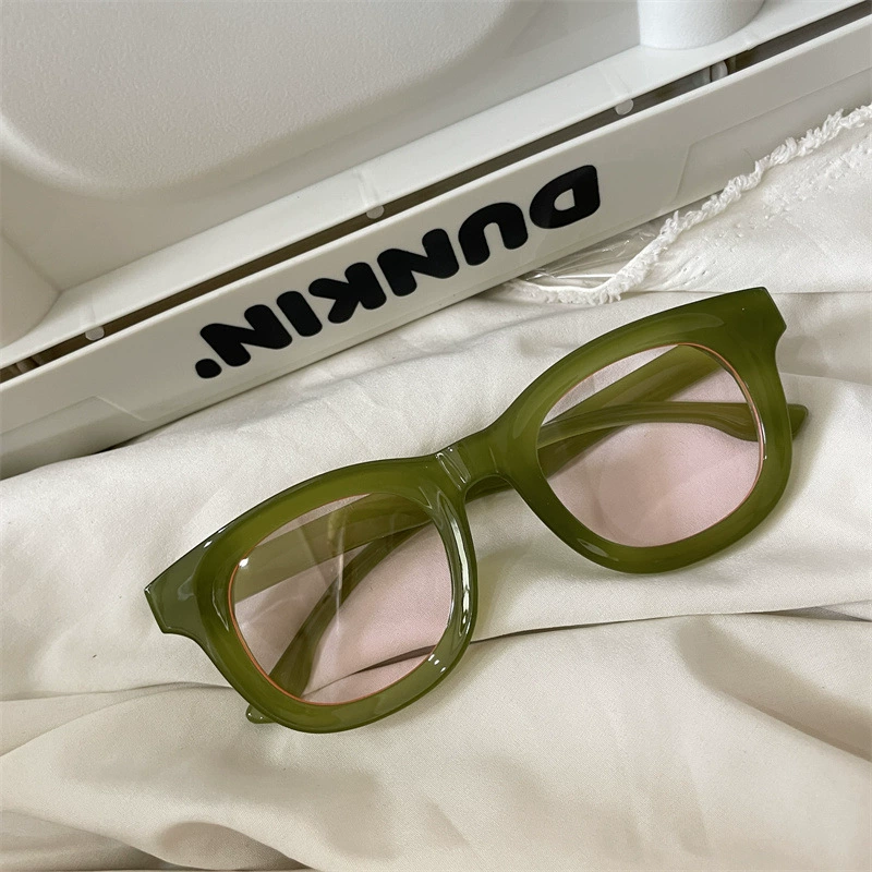 Солнечные очки Retro green glasses, солнечные источники, европейский стиль, 2 карата, защита от UV, интернет-знаменитость