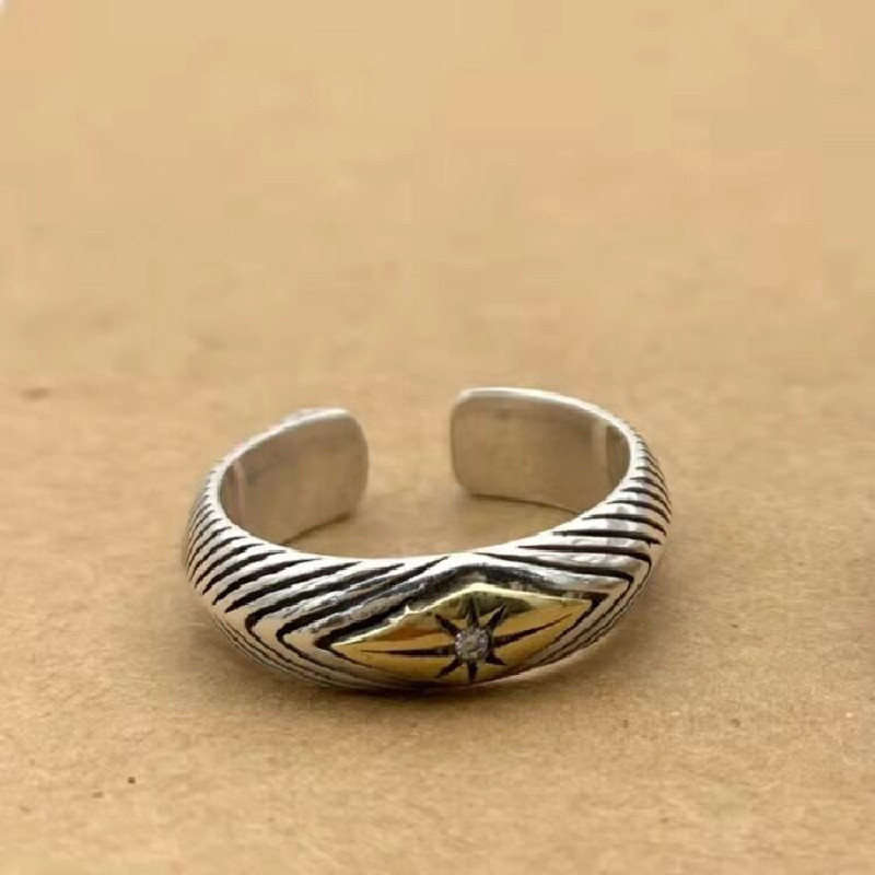 Anello da sole a righe vintage da uomo, gioielli semplici e di personalità in difficoltà per le donne, accessori ad anello di alta qualità e alla moda_voghion.com